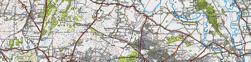 Old map of Talbot Village in 1919