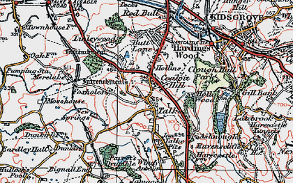 Old map of Talke in 1921