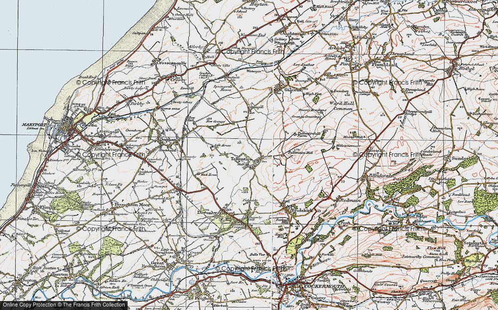 Old Map of Tallentire, 1925 in 1925