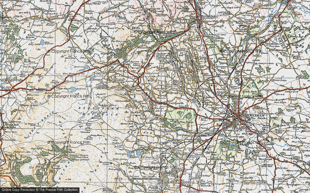 Old Map of Talwrn, 1921 in 1921