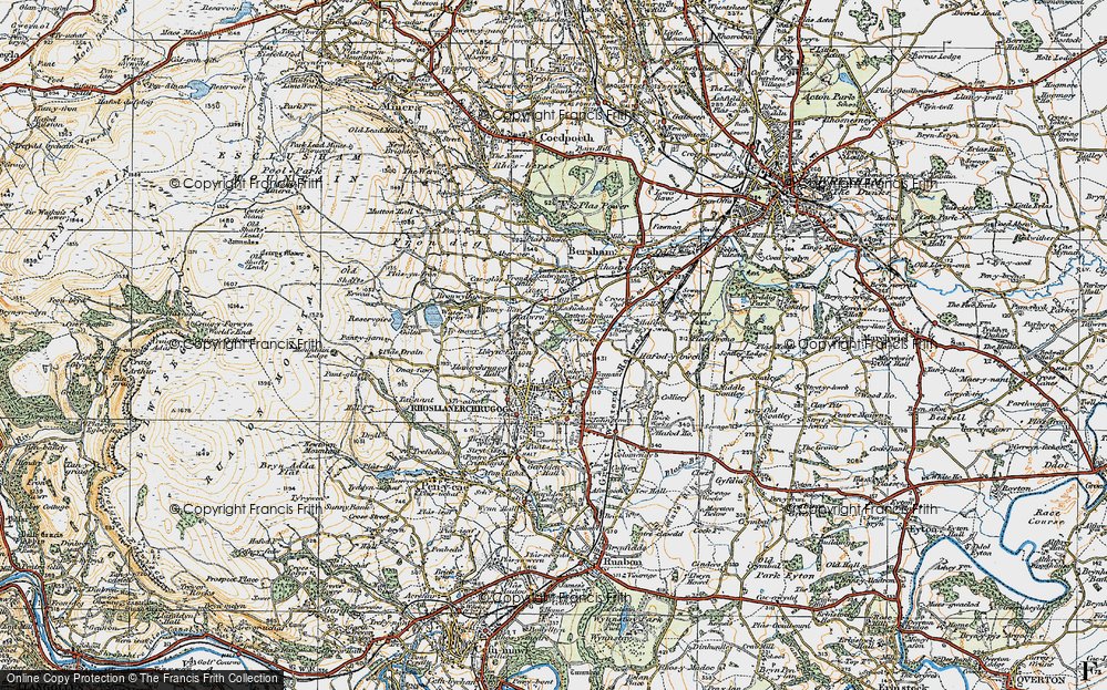 Old Map of Talwrn, 1921 in 1921