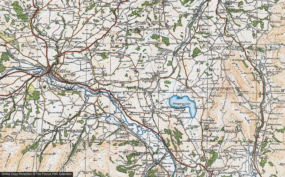 Old Map of Talyllyn, 1919 in 1919