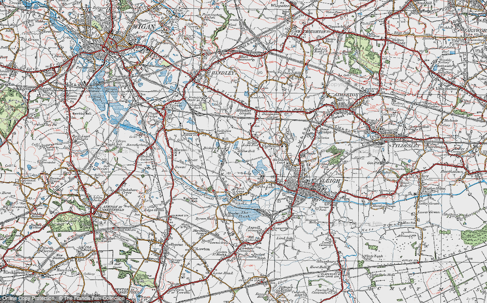 Old Map of Tamer Lane End, 1924 in 1924