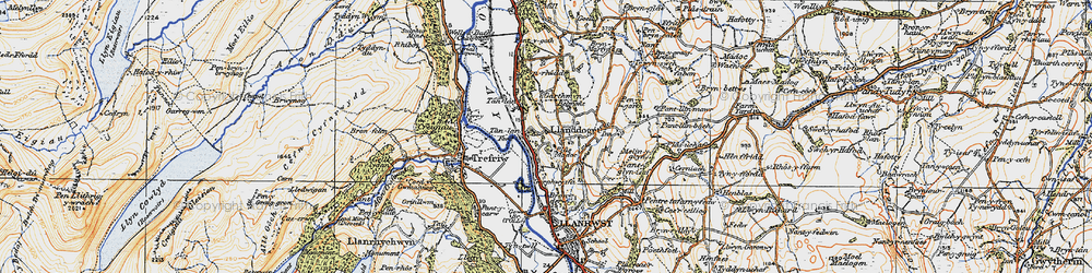 Old map of Tan-lan in 1922