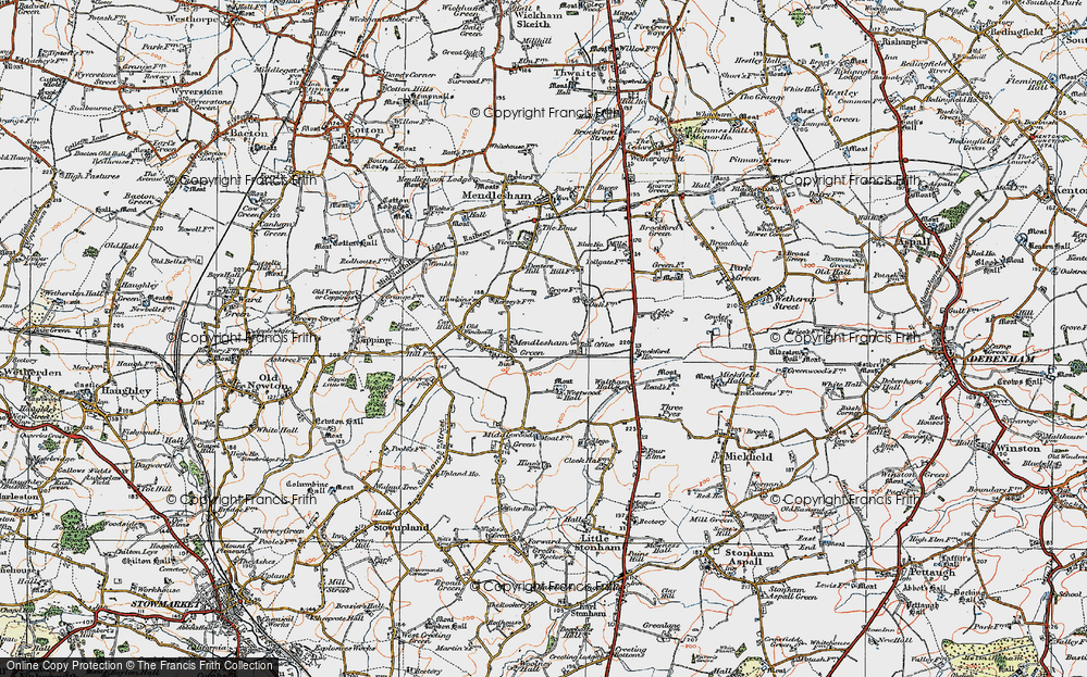 Old Map of Tan Office, 1921 in 1921