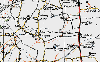 Old map of Tan Office in 1921