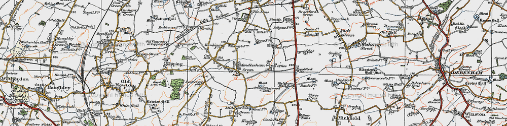 Old map of Tan Office in 1921