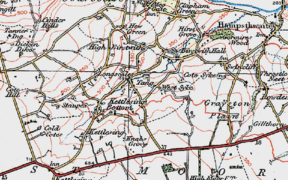 Old map of Tang in 1925