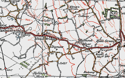 Old map of Tanhouse in 1923