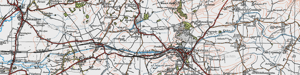 Old map of Tanis in 1919