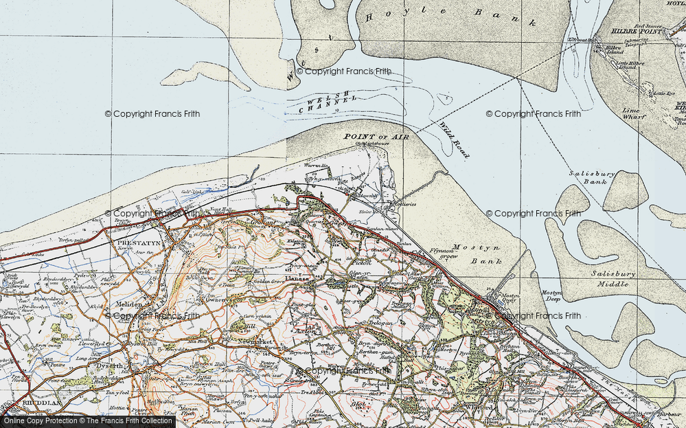 Old Map of Tanlan Banks, 1924 in 1924