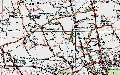 Old map of Tanterton in 1924