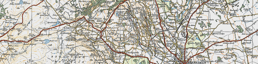 Old map of Tanyfron in 1921