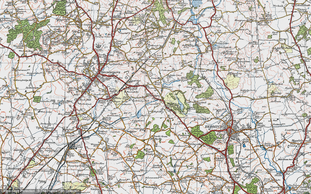 Old Map of Tardebigge, 1919 in 1919