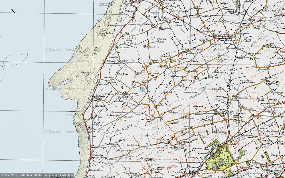 Old Map of Tarns, 1925 in 1925