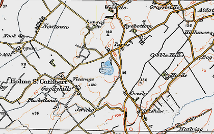 Old map of Tarns in 1925
