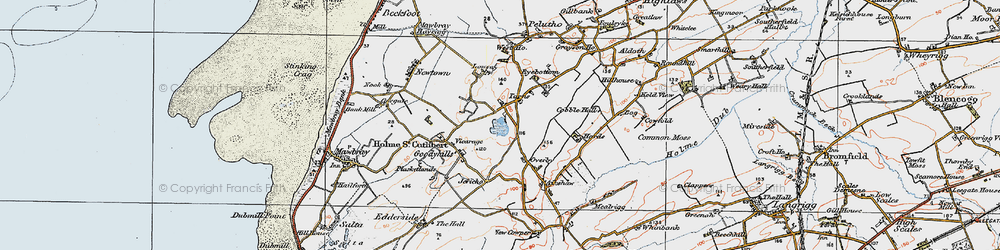 Old map of Tarns in 1925