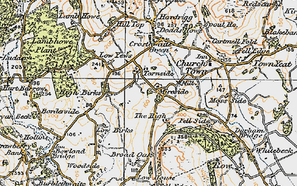 Old map of Tarnside in 1925