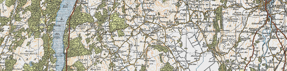 Old map of Tarnside in 1925