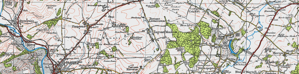 Old map of Blackland Plantation in 1919