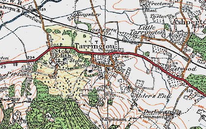 Old map of Tarrington in 1920