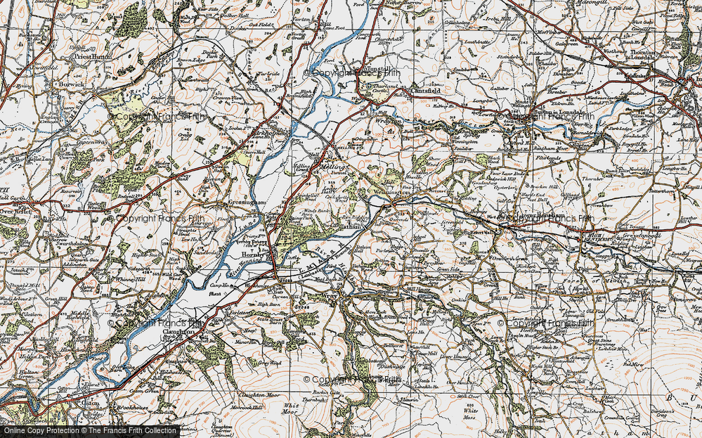 Old Map of Tatham, 1924 in 1924