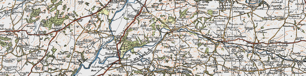 Old map of Tatham in 1924