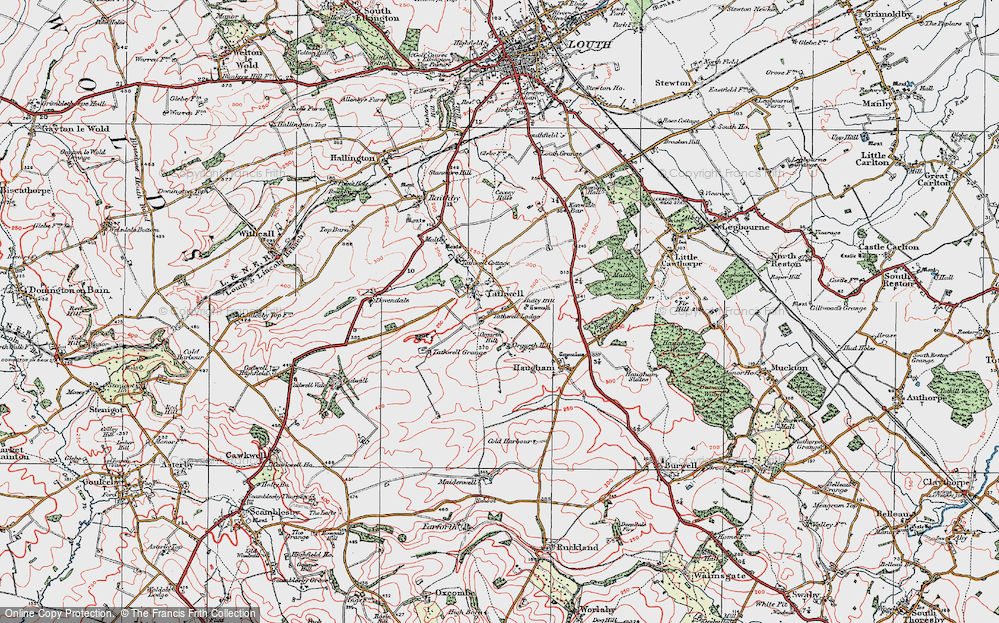 Old Map of Tathwell, 1923 in 1923