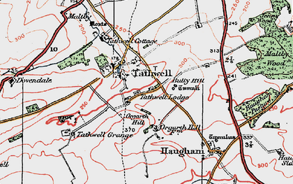 Old map of Tathwell in 1923