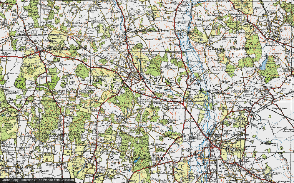 Old Map of Tatling End, 1920 in 1920