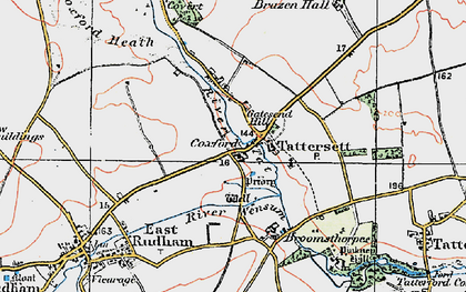 Old map of Tattersett in 1921