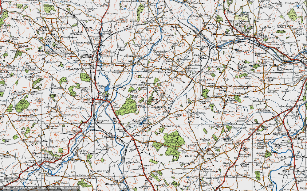 Old Map of Tattle Bank, 1919 in 1919