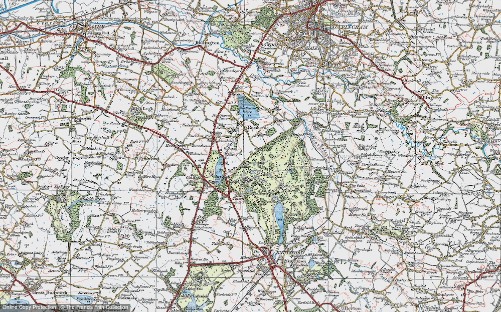 Old Map of Tatton Dale, 1923 in 1923