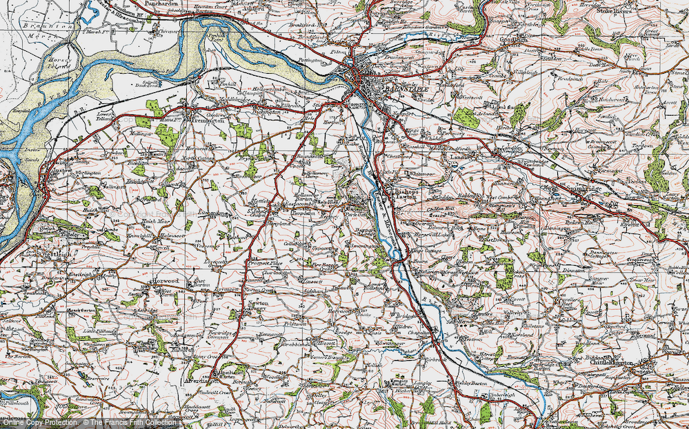 Old Map of Tawstock, 1919 in 1919