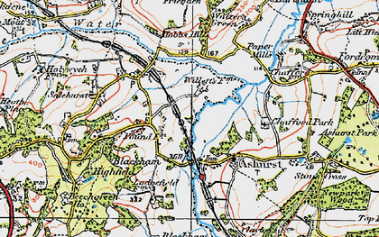 Old map of Teasley Mead in 1920