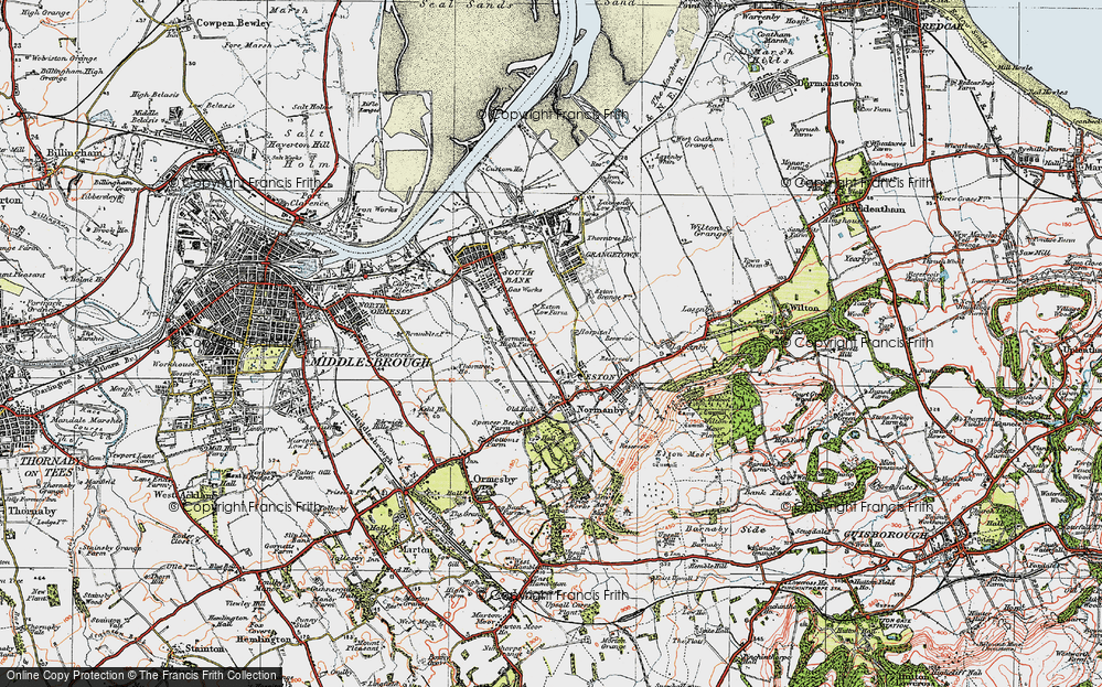 Old Map of Teesville, 1925 in 1925