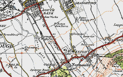 Old map of Teesville in 1925