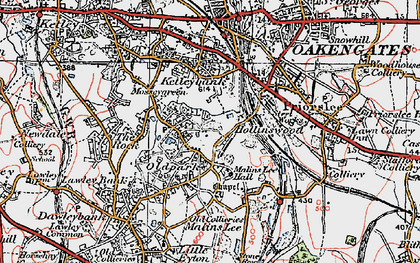 Old map of Telford in 1921