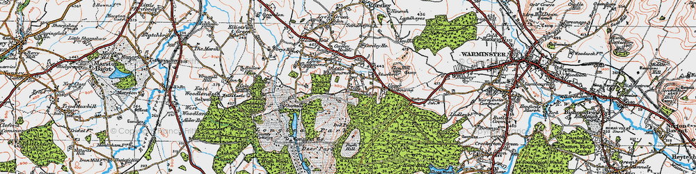 Old map of Temple in 1919