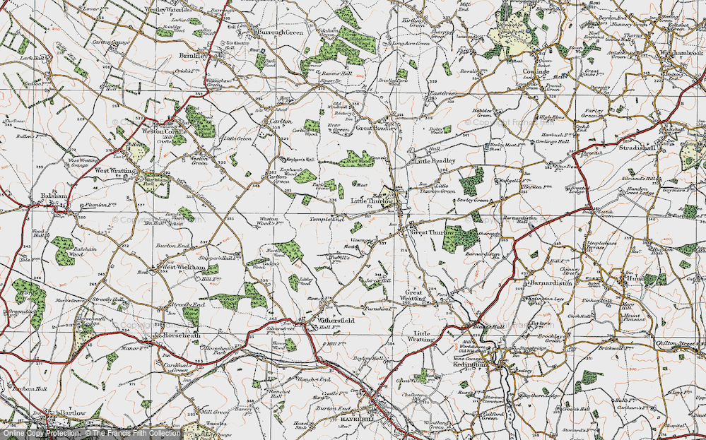 Old Map of Temple End, 1920 in 1920