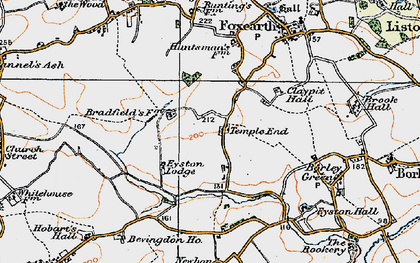Old map of Bevingdon Ho in 1921
