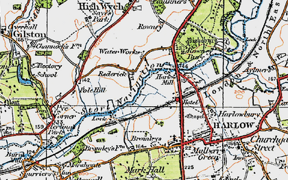 Old map of Temple Fields in 1919