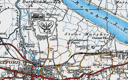 Old map of Temple Hill in 1920