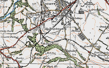Old map of Templetown in 1925