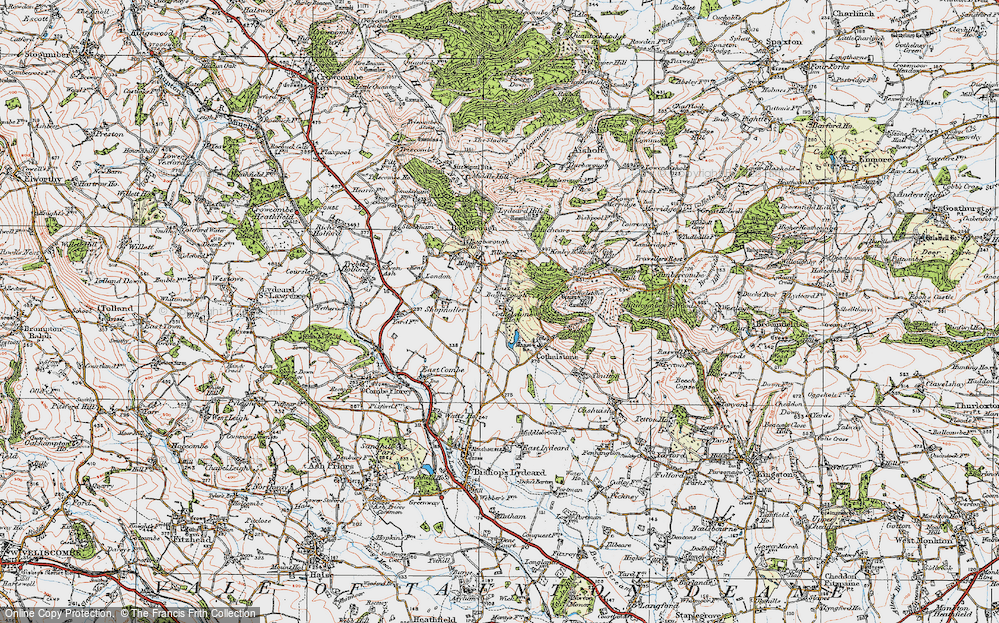 Old Map of Terhill, 1919 in 1919