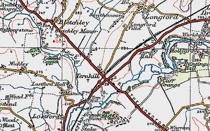 Old map of Ternhill in 1921