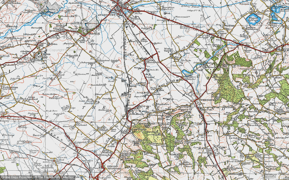 Old Map of Terrick, 1919 in 1919