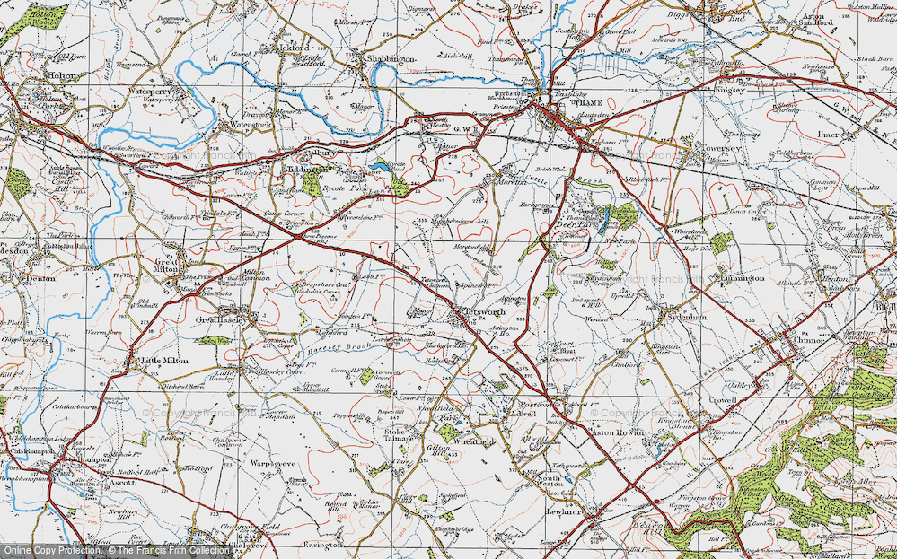 Old Map of Tetsworth, 1919 in 1919