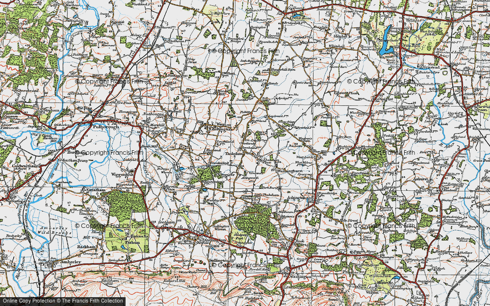 Old Map of Thakeham, 1920 in 1920