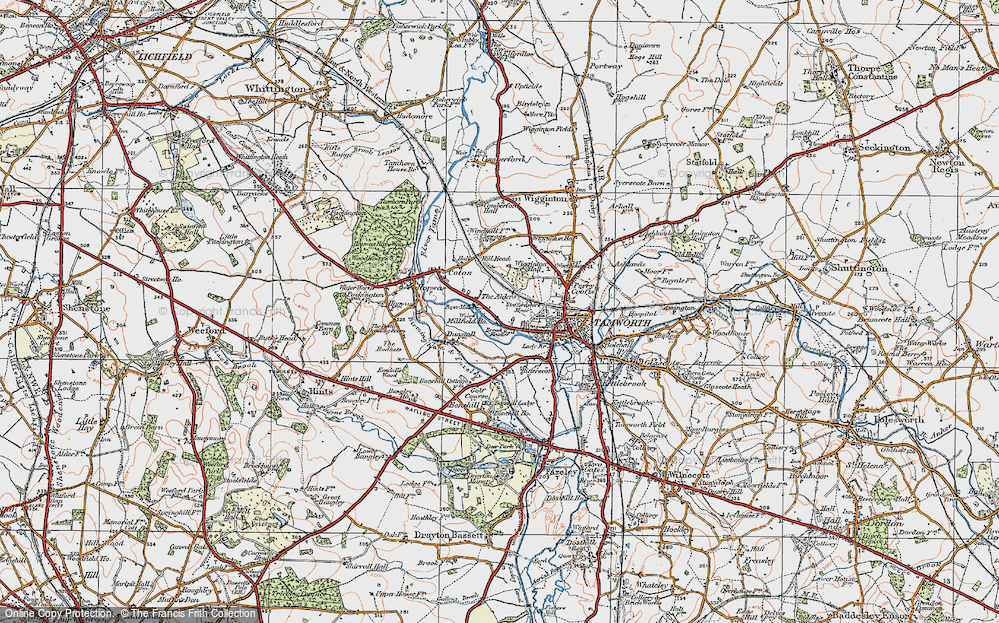 Old Map of The Alders, 1921 in 1921